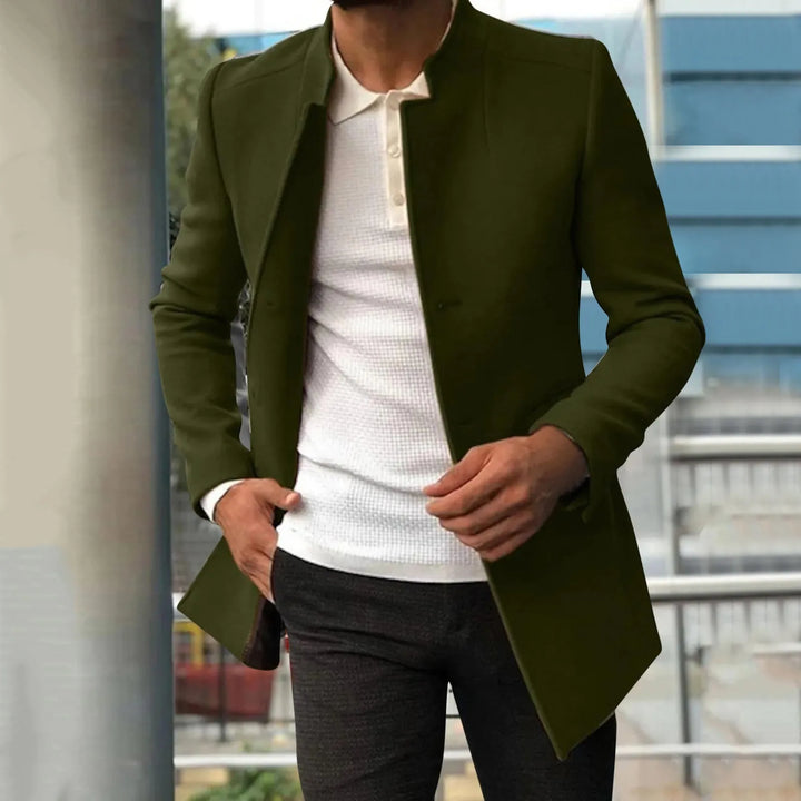 Levoire | Trench-Coat Formel Pour Hommes Vert