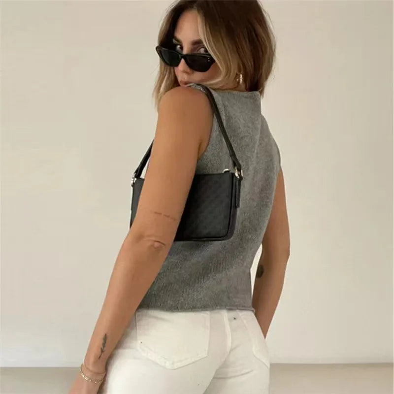 Levoire | Gris Débardeur Chemise