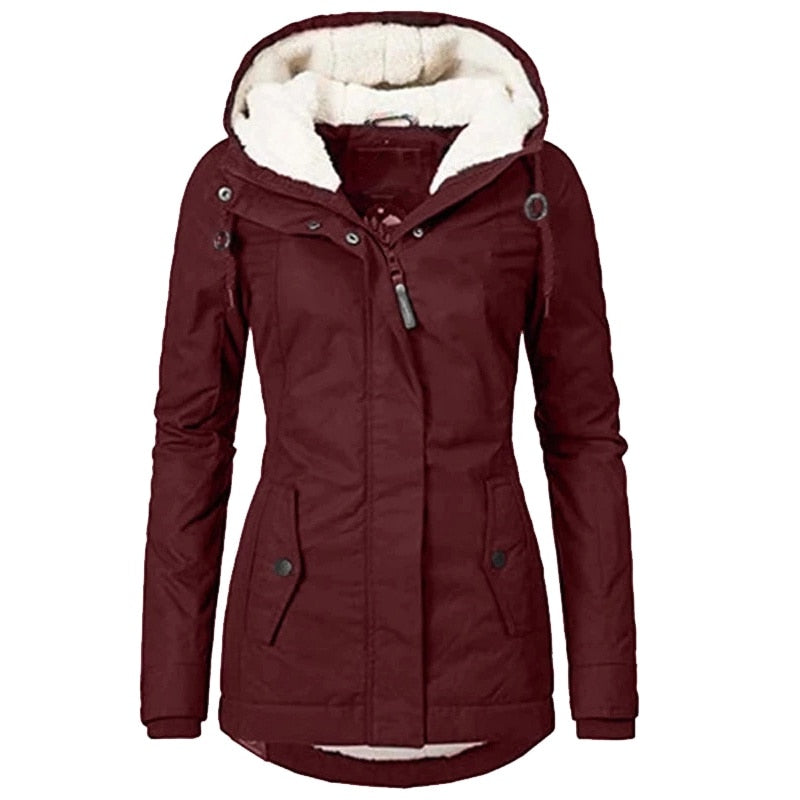 Levoire Veste d'Automne Chaude : Protection contre les intempéries, coupe-vent et imperméable pour femmes