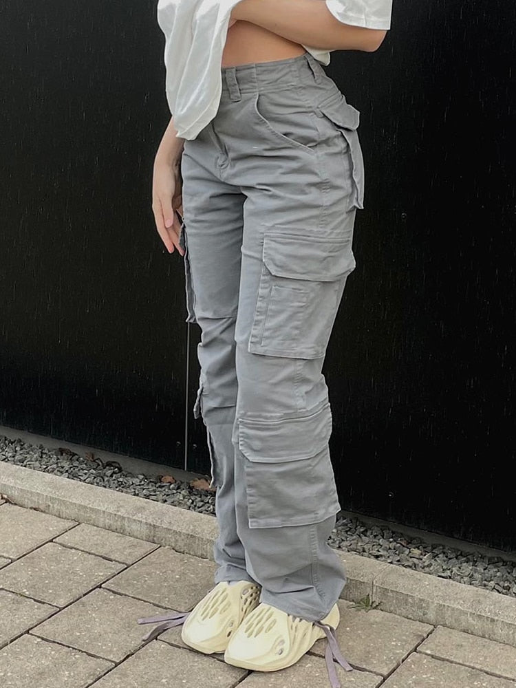 Levoire | Pantalons Cargo Pour Femmes Gris