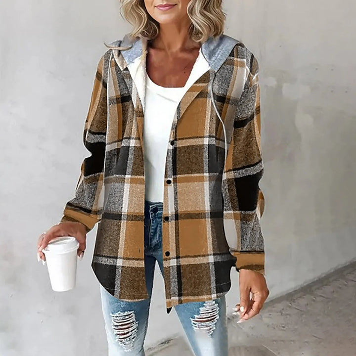 Levoire | Veste À Capuche À Motifs Pour Femmes Braun
