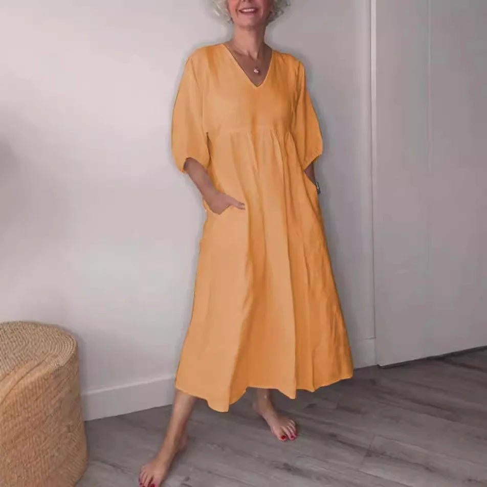 Levoire | Robe De Confort Classique Orange