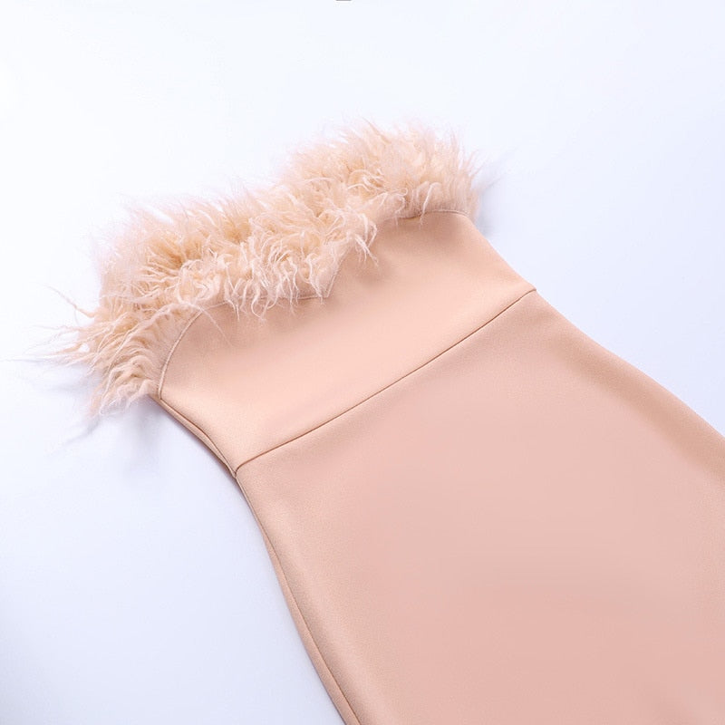 Levoire | Feder Dos Nu Sans Bretelles Mi-Mollet Robes