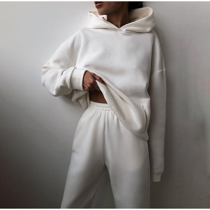 Levoire | Ensemble De Jogging Grande Taille Blanc