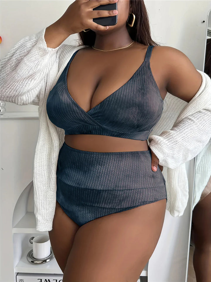 Levoire | Bikini Tie-Dye Grande Taille Noir