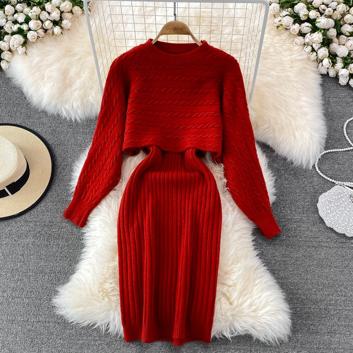 Levoire | Ensemble Confortable Élégant, Chaud & Stylé Rouge