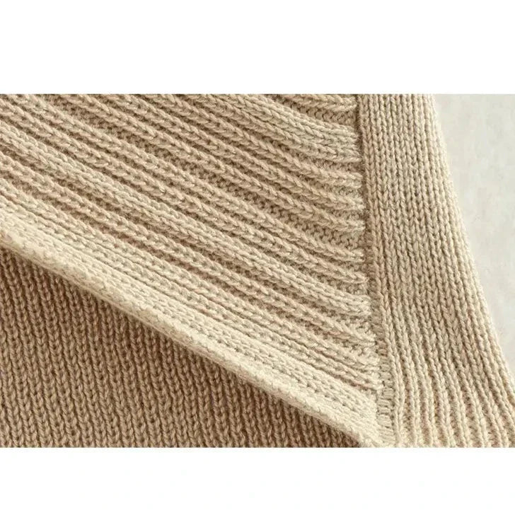 Levoire | Ensemble De Jupe Tricot Croisée Et Top Crop