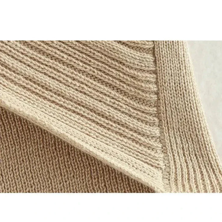 Levoire | Ensemble De Jupe Tricot Croisée Et Top Crop
