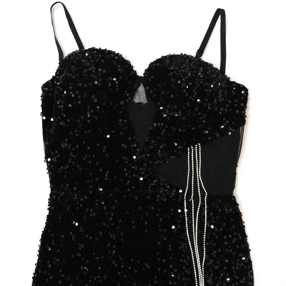 Levoire | Helmi-Diamant-Dragelinser-Haut-Poches-Long Robes