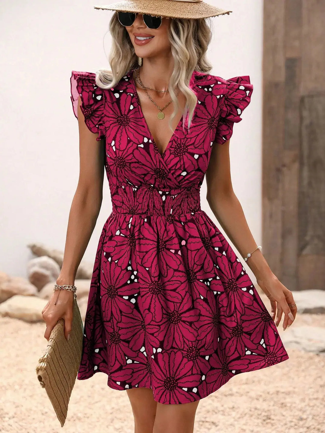 Levoire | Chic Kukka Robe Rose