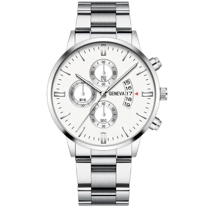 Levoire | Montre Luxe Homme Blanc Argent