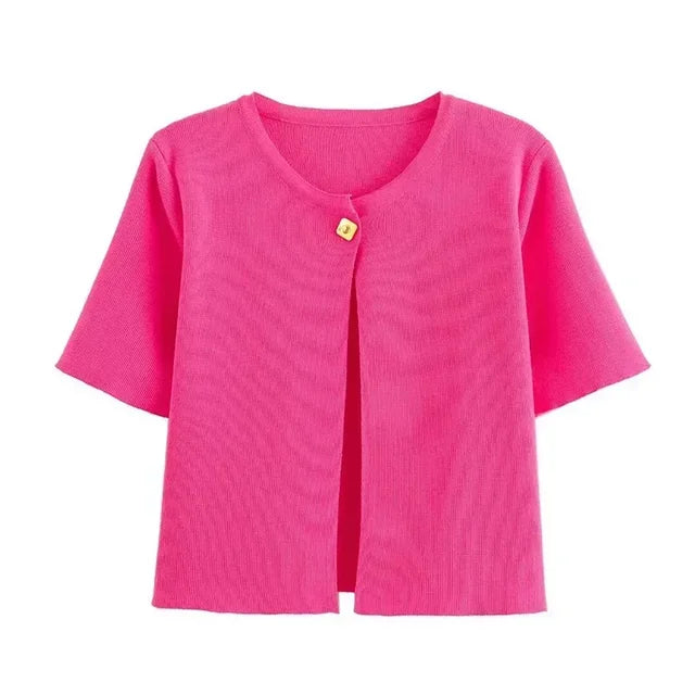 Levoire | Haut Slim Fit Tricot Rosenrot