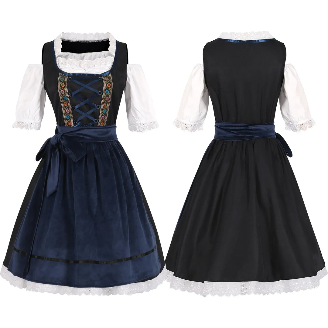 Levoire | Robe Dirndl Pour Femmes - Bleu Bleu