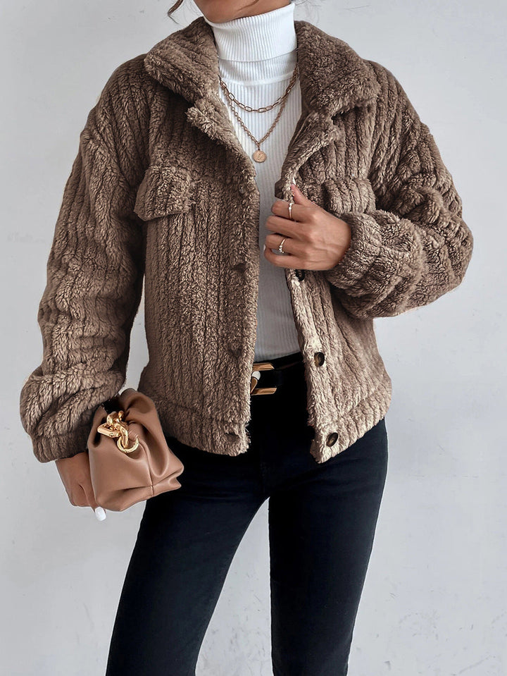 Levoire | Veste Chaude Et Confortable Abricot