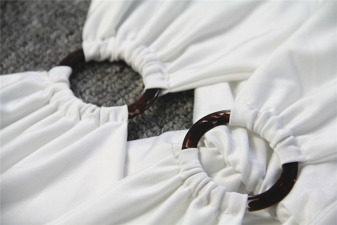 Levoire | Robe Mini À Taille Tube Creux Ruchée