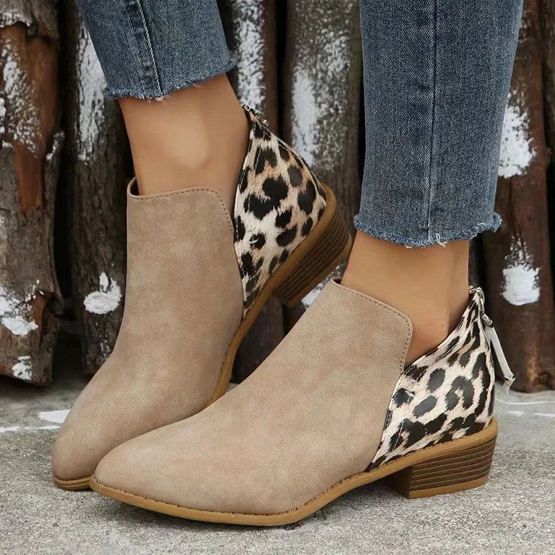 Levoire | Bottes Courtes Au Design Élégant Pour Femmes Confiantes Beige