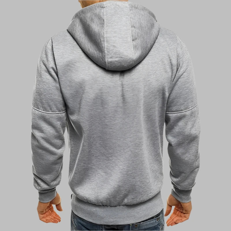 Levoire | Sweat À Capuche Décontracté Pour Hommes Avec Fermeture Éclair