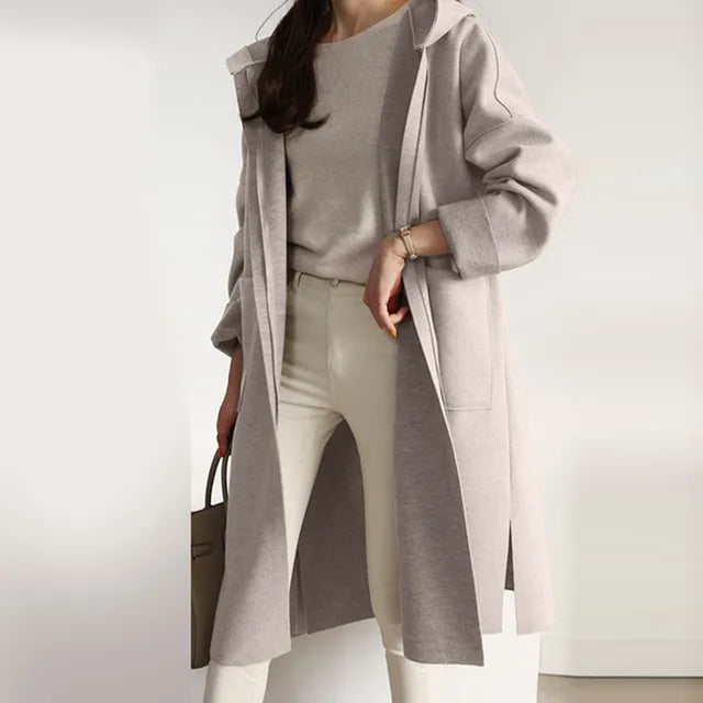 Levoire | Élégante Veste En Taupe Avec Apuze Beige