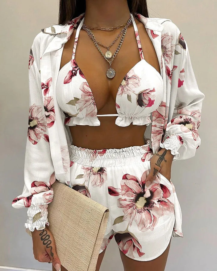 Levoire | Costume Trois Pièces Pour Femmes Blanc
