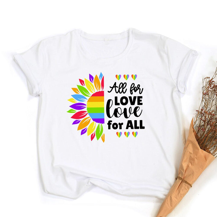 Levoire | Love Equality T-Shirt Graphique Arc-En-Ciel Lgbt Fierté Rétro Été Conception 14