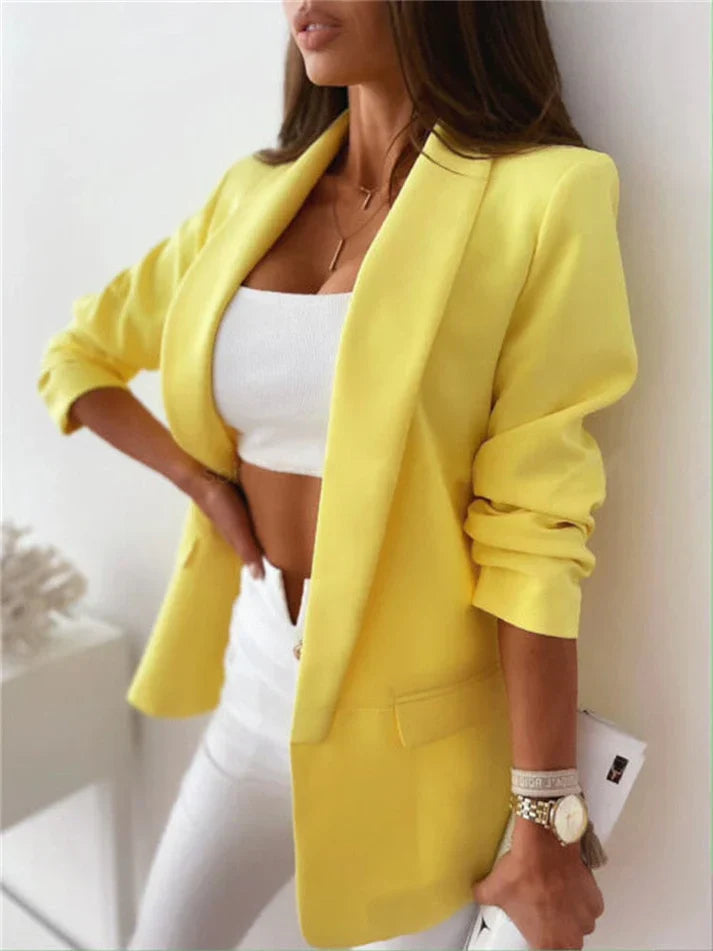 Levoire | Blazer De Bureau Jaune