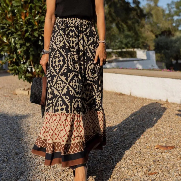 Levoire | Jupe de printemps confortable Noir