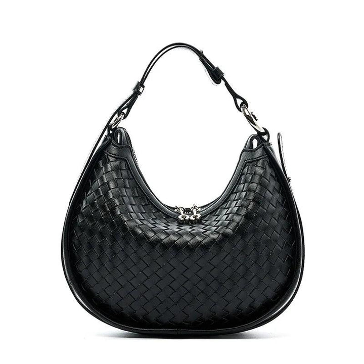 Levoire | Le Sac En Cuir En Croissant À Bandoulière Noir (20cm<Longueur maximale<30cm)