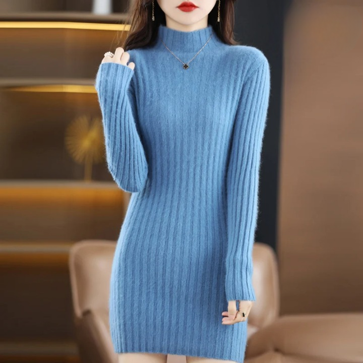 Levoire | Robe Avec Sensation De Cachemire Pour Femmes Bleu