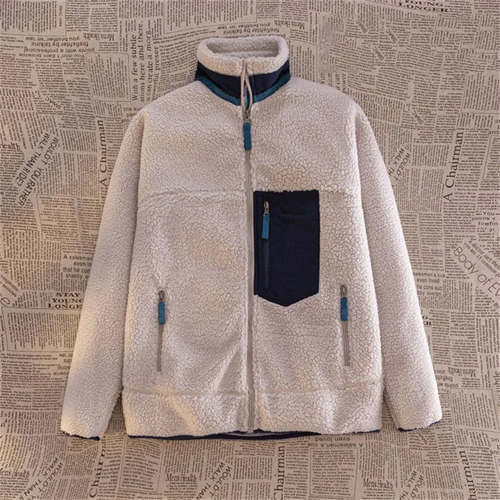Levoire | Sweat À Capuche Fleece Confortable Avec Zip Pour Hommes Blanc