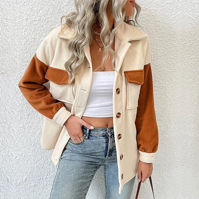 Levoire | Pull En Laine Rétro Confortable Abricot