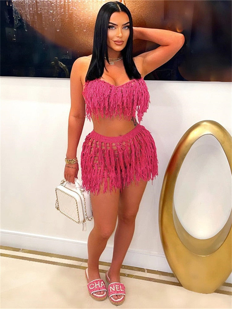 Levoire | Vêtements De Plage Crochet 2 Ensemble De Robe Deux Pièces