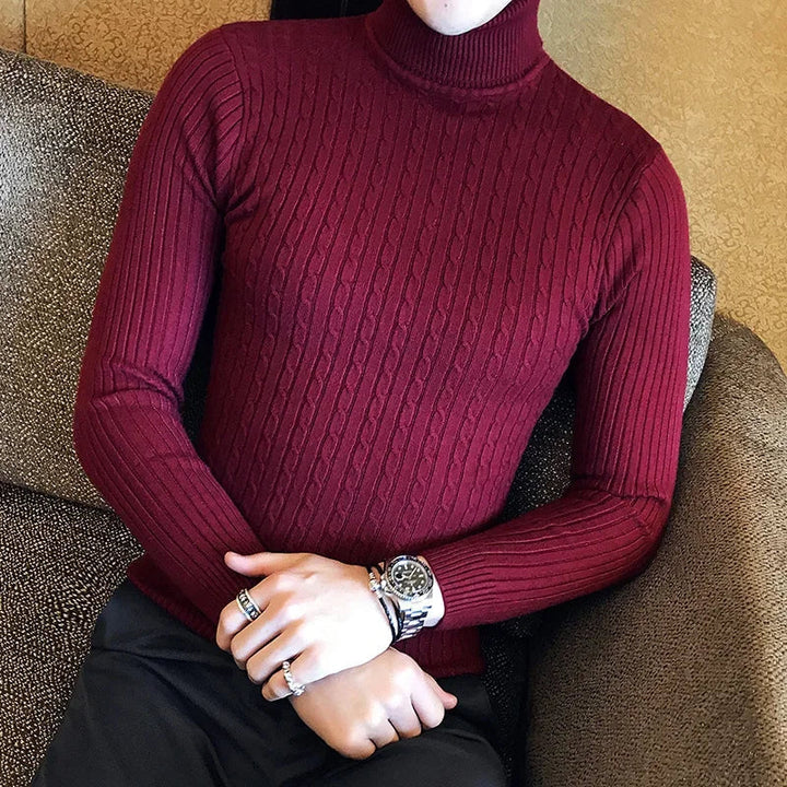 Levoire | Pull Classique Pour Homme À Motif Torsadé Pour Chaque Saison vin rouge