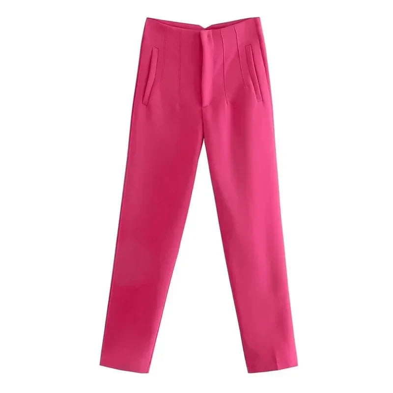 Levoire | Pantalon Formelle Taille Haute Rosa