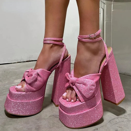 Levoire | Strass Plateforme Arc Talons Hauts