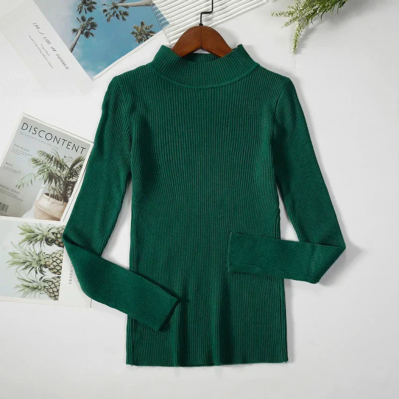 Levoire | Pull Douillet Avec Col Roulé Vert Taille unique