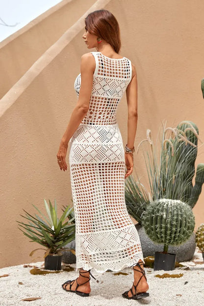 Levoire | Robe Maxi Holli Transparente Crochet
