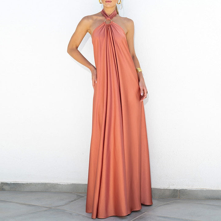 Levoire | Dos Nu | Robes Maxi Lâches À Tube Halter