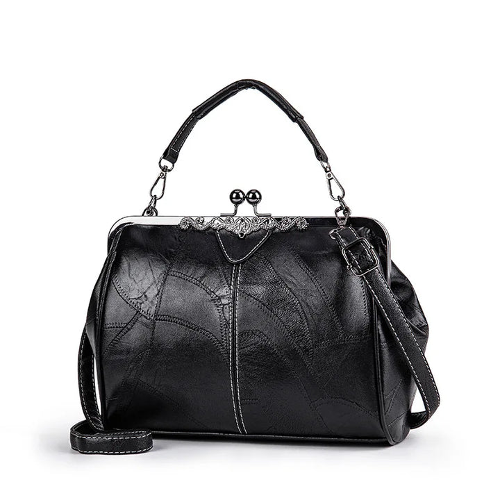 Levoire | Sac À Main Retro-Chic Et Doux Avec Une Allure Elegante Noir 28 x 22 x 6 cm