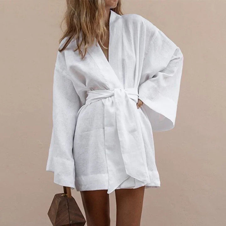 Levoire | Robe Mini À Lacets Élégante blanc