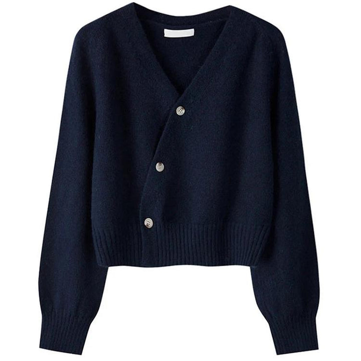 Levoire | V Décolleté Cachemire Manteau Avec Boutonnière Diagonale Merensininen Une taille