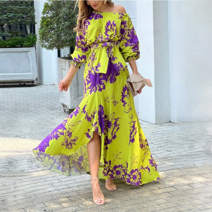 Levoire | Robe Maxi À Manches Longues Dénudées