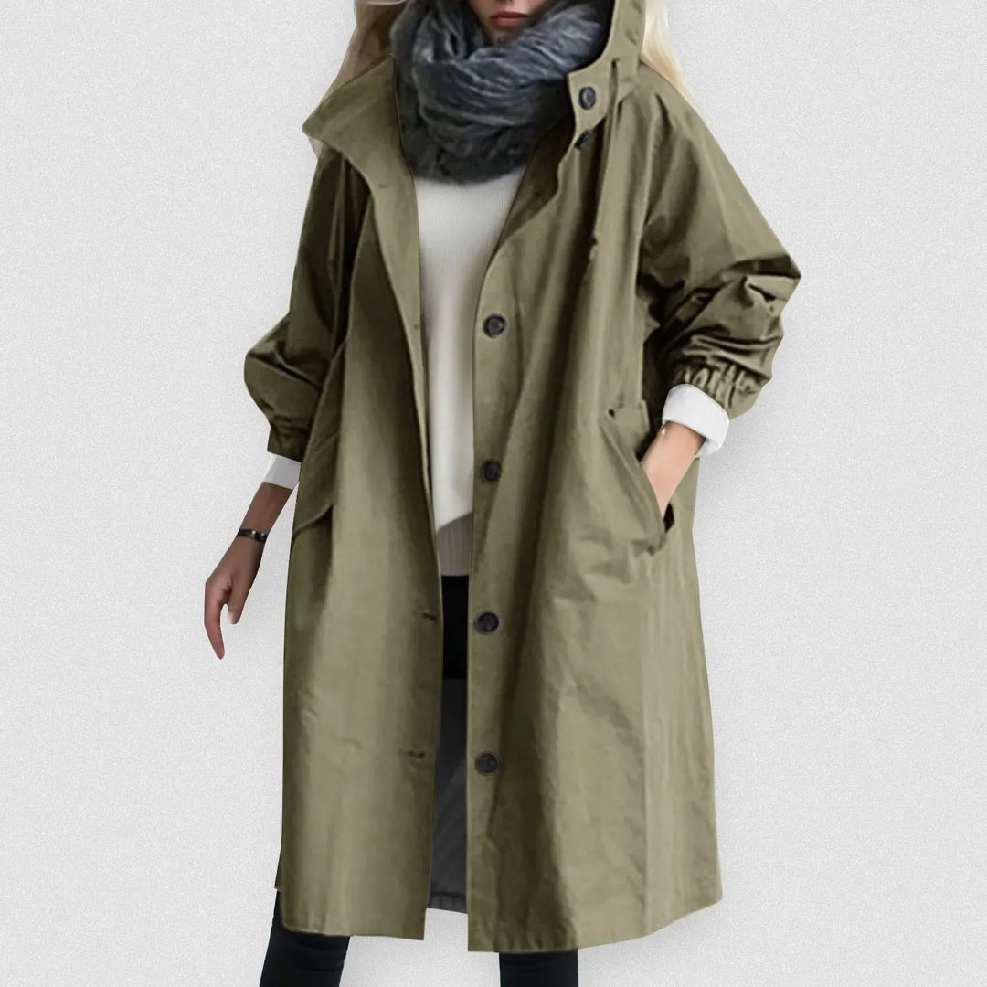 Levoire | Trench-Coat Polyvalent Pour La Transition Vert