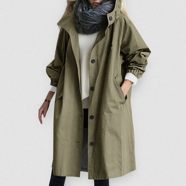 Levoire | Trench-Coat Polyvalent Pour La Transition Vert