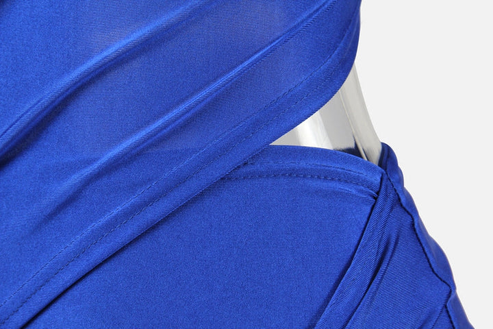 Levoire | Robe Minime Froncée Bleue
