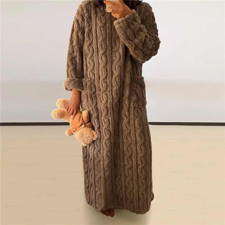 Levoire | Robe En Fleece Teddy Braun