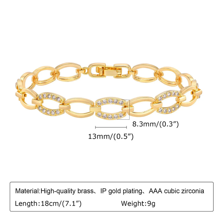 Levoire | Bracelet Maille Trombone Doré PBR-061G