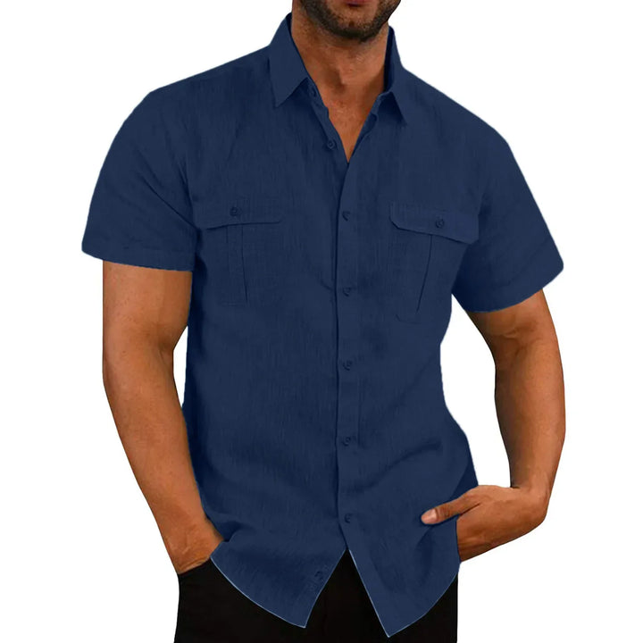 Levoire | Chemise Pour Homme Tendance, Décontractée Et Confortable Bleu marine