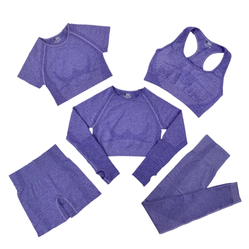 Levoire | Ensemble De Sport Cinq Pièces Lila