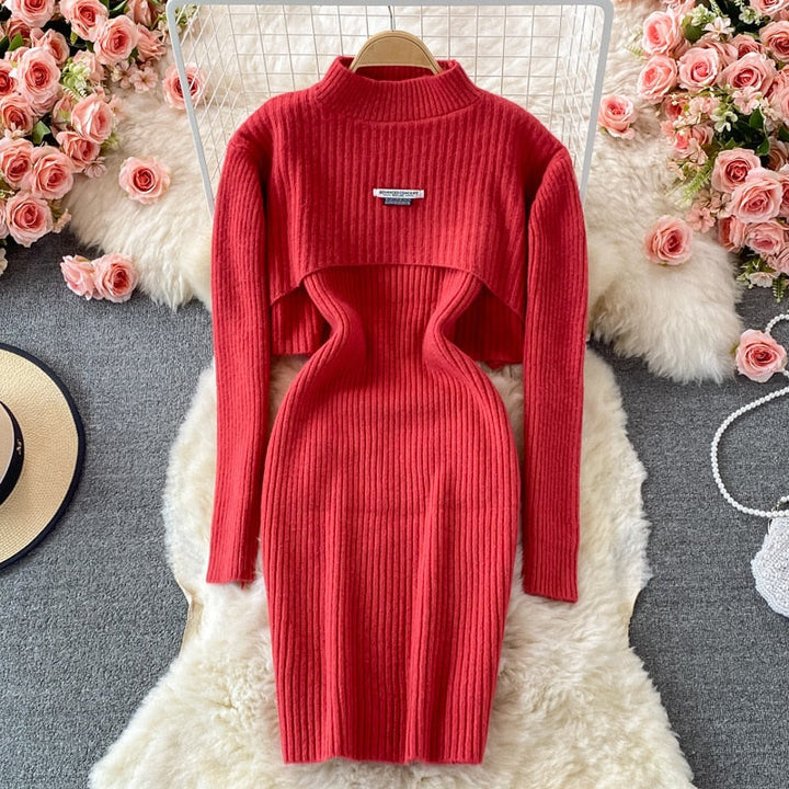 Levoire | Ensemble Confortable Élégant, Chaud & Stylé Rouge avec texte sur pull