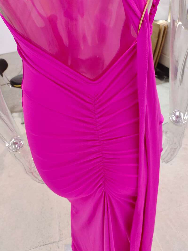 Levoire | Une Épaule Dos Lié Sans Manches Maxi-Vêtements